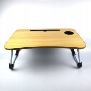 Zeyxo Składany stolik pod laptopa podstawka do łóżka śniadaniowy duży GA06 2