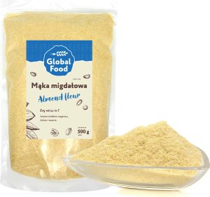 Global Food MĄKA MIGDAŁOWA 0,5kg (500g) Migdały mielone BEZ SKÓRKI 1