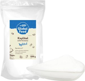 Global Food KSYLITOL FIŃSKI CUKIER BRZOZOWY XYLITOL 1kg SŁODZIK DANISCO ORYGINALNY 1