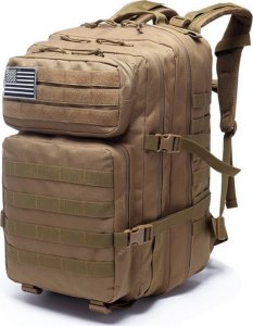 Plecak turystyczny LeanToys Plecak Militarny Wojskowy Taktyczny Piaskowy 40-60L 1