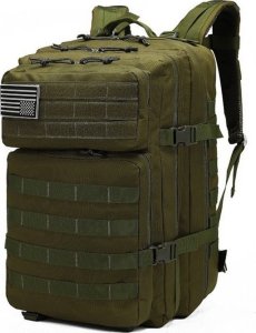 Plecak turystyczny LeanToys Plecak Militarny Wojskowy Taktyczny Khaki 40-60L 1