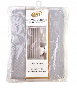 Bathlab ZAC GREY Zasłona prysznicowa 180x180cm 3