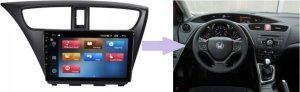 Radio samochodowe Honeywell RADIO NAWIGACJA GPS HONDA CIVIC IX 2011-17 ANDROID 6