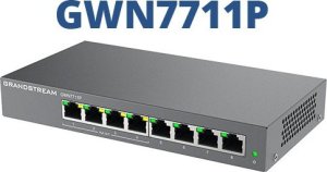 Access Point GrandStream 8P Grandstream GWN7711P PoE PoE+ 1