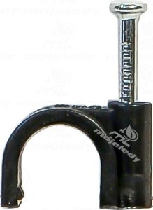 Linear Uchwyt FLOP 08 100 szt.op 8x9,7 czarny CF8C 3