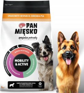 Pan Mięsko PAN MIĘSKO Specjalne potrzeby Mobility & Active (dorosły) chrupki M - Karma sucha dla psa - 9kg 1