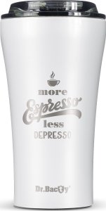 Dr.Bacty Kubek termiczny na kawę Dr.Bacty Apollo 2.0 - Espresso depresso - 360  ml - Glossy White 1