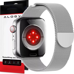 Alogy Pasek stalowy Alogy bransoleta do Apple Watch 42/44/45/49mm stal nierdzewna srebrny 12