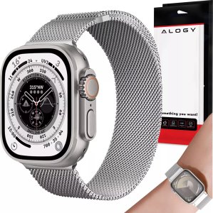 Alogy Pasek stalowy Alogy bransoleta do Apple Watch 42/44/45/49mm stal nierdzewna srebrny 13