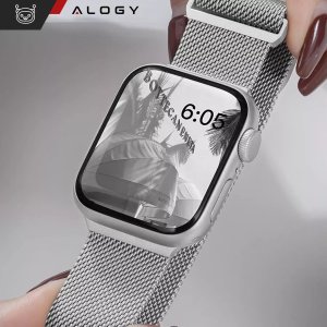 Alogy Pasek stalowy Alogy bransoleta do Apple Watch 42/44/45/49mm stal nierdzewna srebrny 3