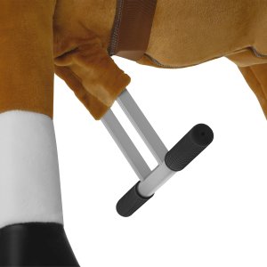 Tectake Koń na kółkach, pluszowy, realistyczny projekt - 29 x 76 x 85 cm 6