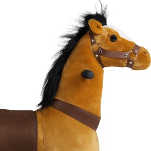 Tectake Koń na kółkach, pluszowy, realistyczny projekt - 29 x 76 x 85 cm 9