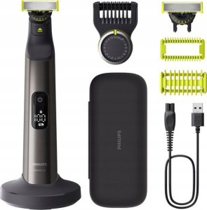 Philips Philips OneBlade Pro Face and Body QP6652/61, 20-length precision comb, Wet and Dry use, LED digital display 1