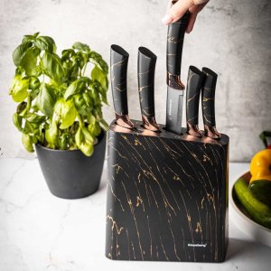 KingHoff ZESTAW 5 NOŻY KUCHENNYCH W BLOKU KINGHOFF KH-7768 2
