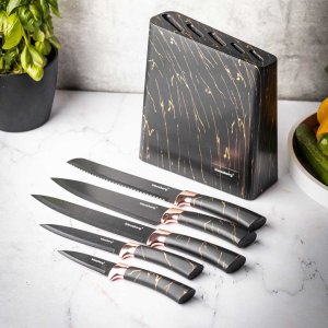 KingHoff ZESTAW 5 NOŻY KUCHENNYCH W BLOKU KINGHOFF KH-7768 6