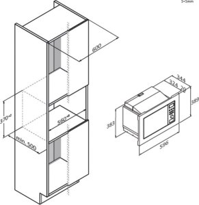 Kuchenka mikrofalowa Candy Microwave Candy CA20FMW7NB 9