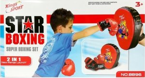 LeanToys Zestaw Bokserski Rękawice Tarcza Sporty Walki LEAN Toys 6