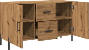 vidaXL Komoda, dąb artisan, 100x36x60 cm 6