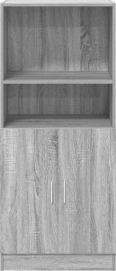 vidaXL vidaXL Szafka kuchenna, szary dąb sonoma, 57x41,5x131,5 cm 3