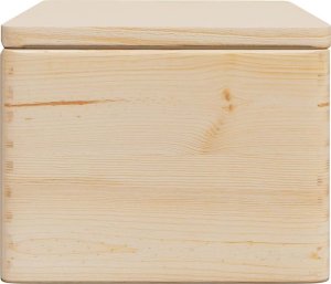 vidaXL vidaXL Skrzynka drewniana z pokrywką, 40x30x23 cm, lite drewno sosnowe 6