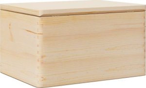 vidaXL vidaXL Skrzynka drewniana z pokrywką, 40x30x23 cm, lite drewno sosnowe 7