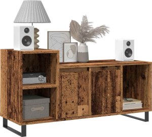 vidaXL Szafka pod TV, stare drewno, 100x35x55 cm 3