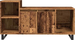 vidaXL Szafka pod TV, stare drewno, 100x35x55 cm 4