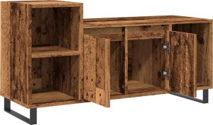 vidaXL Szafka pod TV, stare drewno, 100x35x55 cm 5