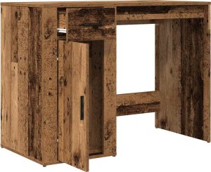 Biurko vidaXL Brązowe 100 cm x 49 cm 4