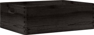 vidaXL vidaXL Skrzynka drewniana z uchwytami, czarna, lite drewno sosnowe 2