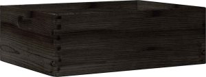 vidaXL vidaXL Skrzynka drewniana z uchwytami, czarna, lite drewno sosnowe 6