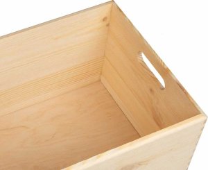 vidaXL vidaXL Skrzynka drewniana z uchwytami, 40x30x23cm, lite drewno sosnowe 7