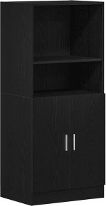 vidaXL vidaXL Szafka kuchenna, czarna 57x41,5x131,5cm materiał drewnopochodny 2