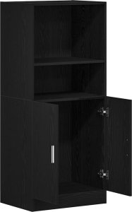 vidaXL vidaXL Szafka kuchenna, czarna 57x41,5x131,5cm materiał drewnopochodny 5