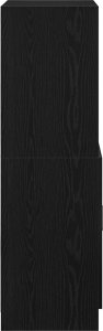 vidaXL vidaXL Szafka kuchenna, czarna 57x41,5x131,5cm materiał drewnopochodny 6