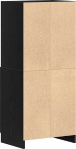 vidaXL vidaXL Szafka kuchenna, czarna 57x41,5x131,5cm materiał drewnopochodny 7