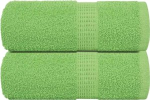 vidaXL vidaXL Ręczniczki, 2 szt, zielone, 30x30 cm, 360 g/m2, bawełna 100% 1