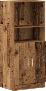 vidaXL vidaXL Szafka kuchenna, stare drewno, 57x41,5x131,5 cm 2