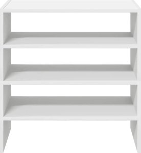 vidaXL vidaXL Stojaki na buty 2 szt., sztaplowane, białe, 60x30x30,5 cm 4