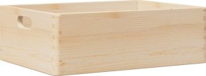 vidaXL vidaXL Skrzynka drewniana z uchwytami, 40x30x13cm, lite drewno sosnowe 2