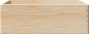 vidaXL vidaXL Skrzynka drewniana z uchwytami, 40x30x13cm, lite drewno sosnowe 4