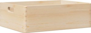vidaXL vidaXL Skrzynka drewniana z uchwytami, 40x30x13cm, lite drewno sosnowe 6