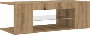 vidaXL vidaXL Szafka pod TV z oświetleniem LED, dąb artisan, 90x39x30 cm 6