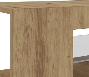 vidaXL vidaXL Szafka pod TV z oświetleniem LED, dąb artisan, 90x39x30 cm 10