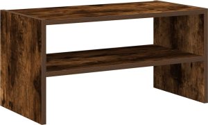 vidaXL vidaXL Stojak na buty, sztaplowany, przydymiony dąb, 60x30x30,5 cm 2