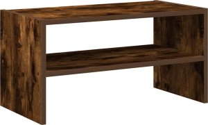 vidaXL vidaXL Stojak na buty, sztaplowany, przydymiony dąb, 60x30x30,5 cm 6