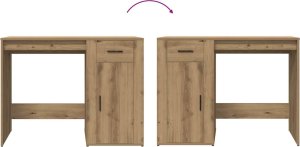 Biurko vidaXL Dąb Artisan 100 cm x 49 cm 8