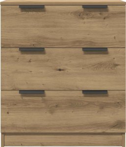 vidaXL vidaXL Komody 3 szt., dąb artisan 60x30x70 cm materiał drewnopochodny 7