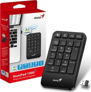 Klawiatura Genius GENIUS Numerická klávesnice NumPad 1000/ Bezdrátová 2.4GHz/ Copilot/ černá 3