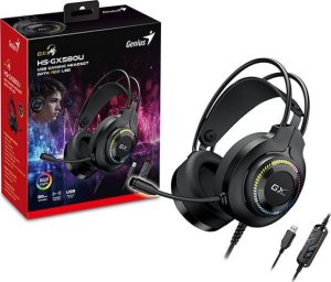 Słuchawki Genius GENIUS sluchátka s mikrofonem GX GAMING HS-GX580U, USB, RGB, černá 5